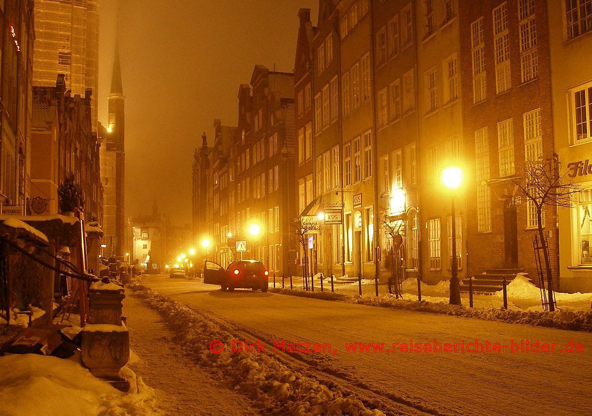 Gdansk (Danzig), Strasse nachts