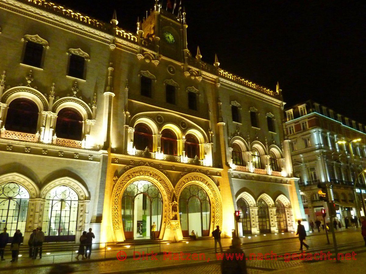 Lissabon, Innenstadtbahnhof nachts