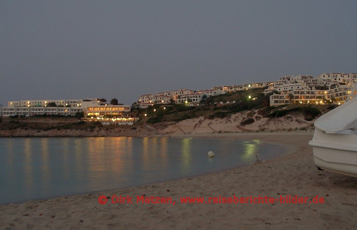 Menorca, Son Parc Strand abends