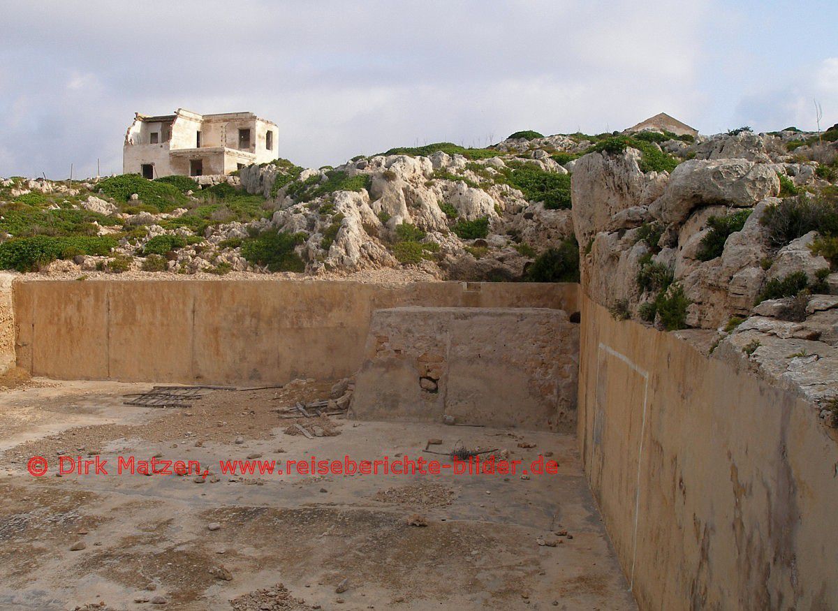 Menorca, Ruinen der Festungsanlage Mola de Fornells