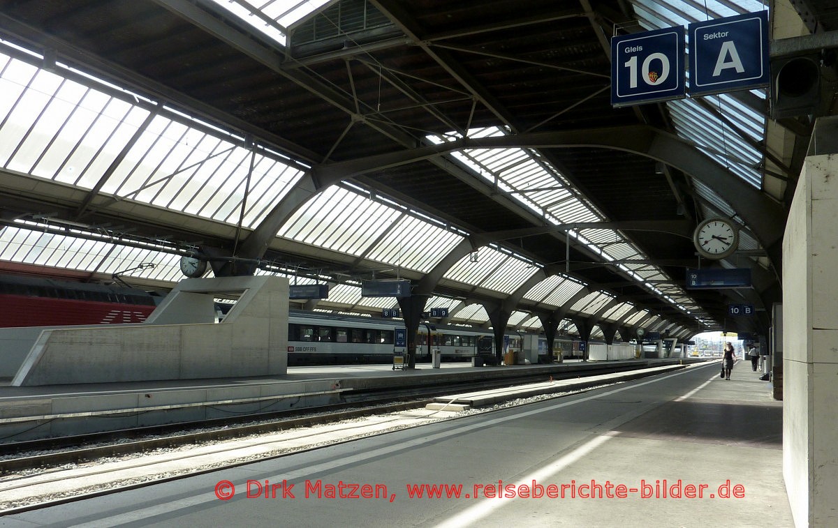 Zrich, Hauptbahnhof Bahnsteige