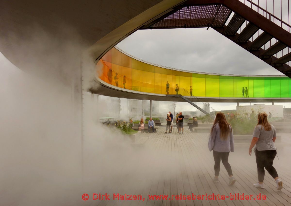 Aarhus, ARoS-Dach, Nebel
