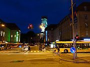 Aarhus, stadtzentrum-nachts
