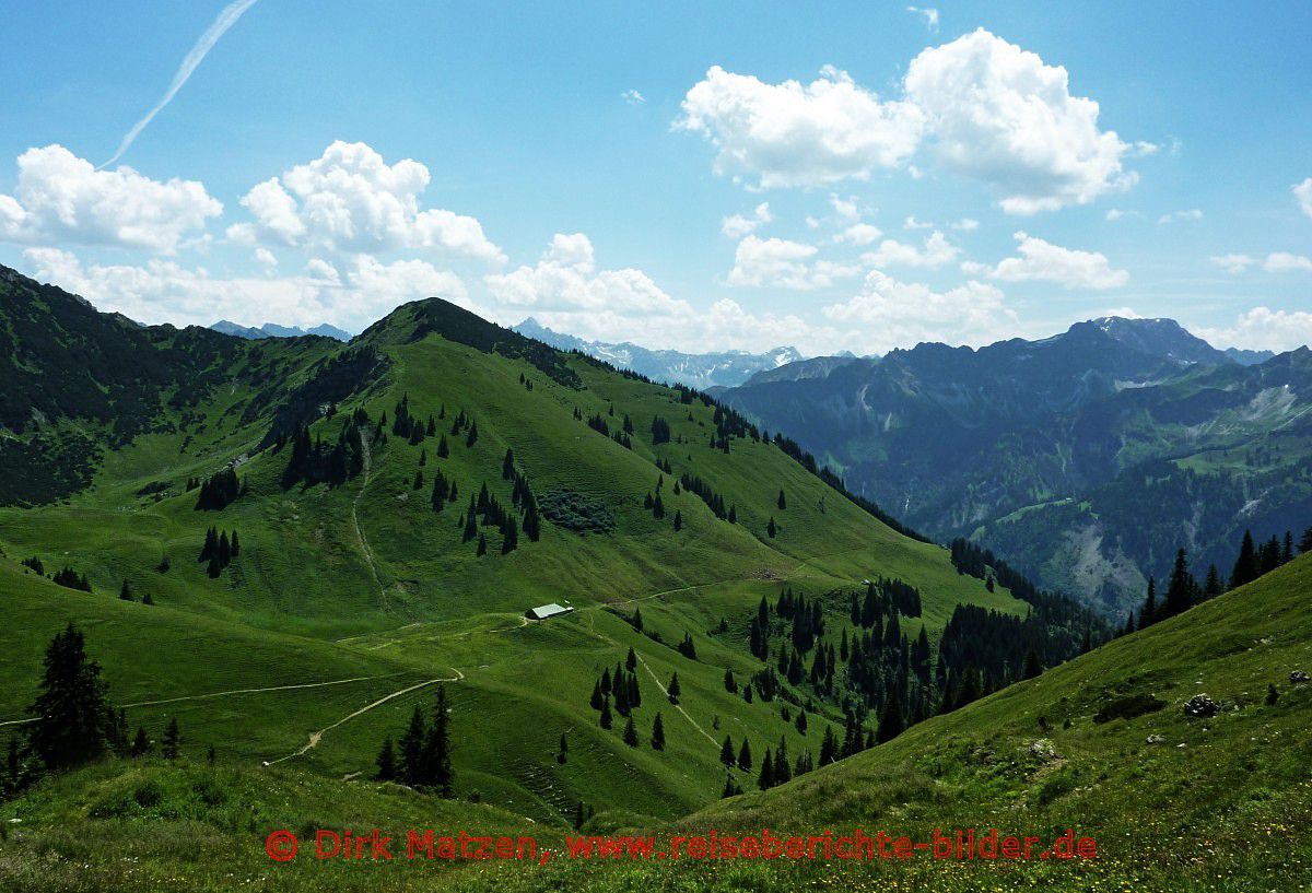 Oberallgu, Blick zur Zipfelsalpe