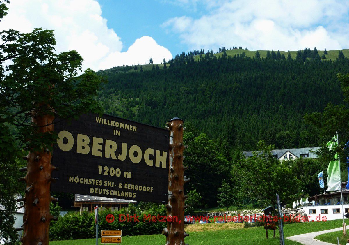 Oberallgu, Oberjoch Ortseinfahrt