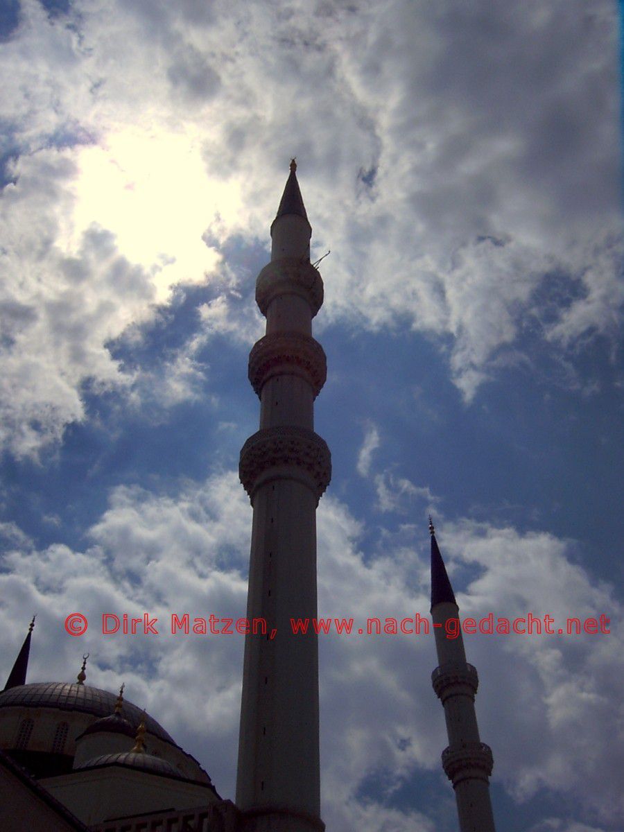 Ankara, Minarette der großen Kocatepe-Moschee