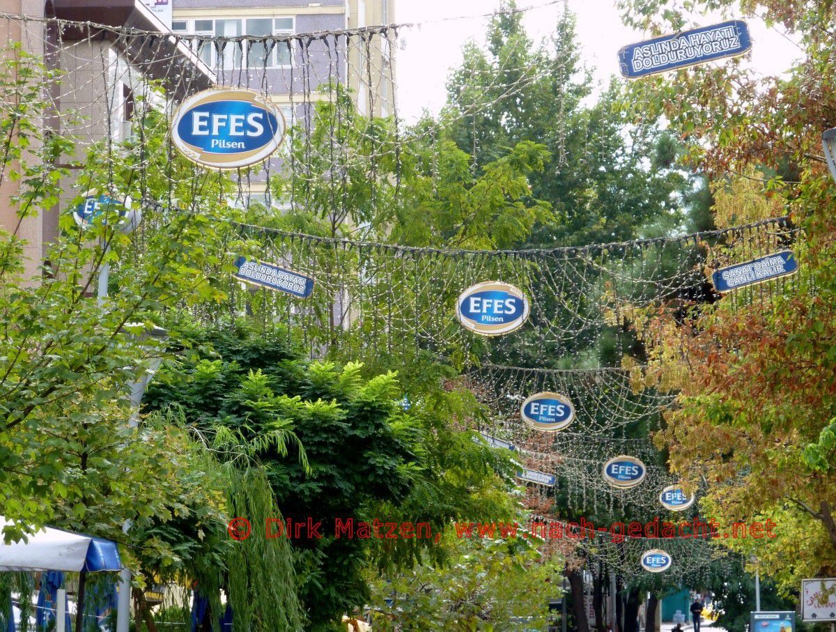 Ankara, Werbung für Efes-Pilsener
