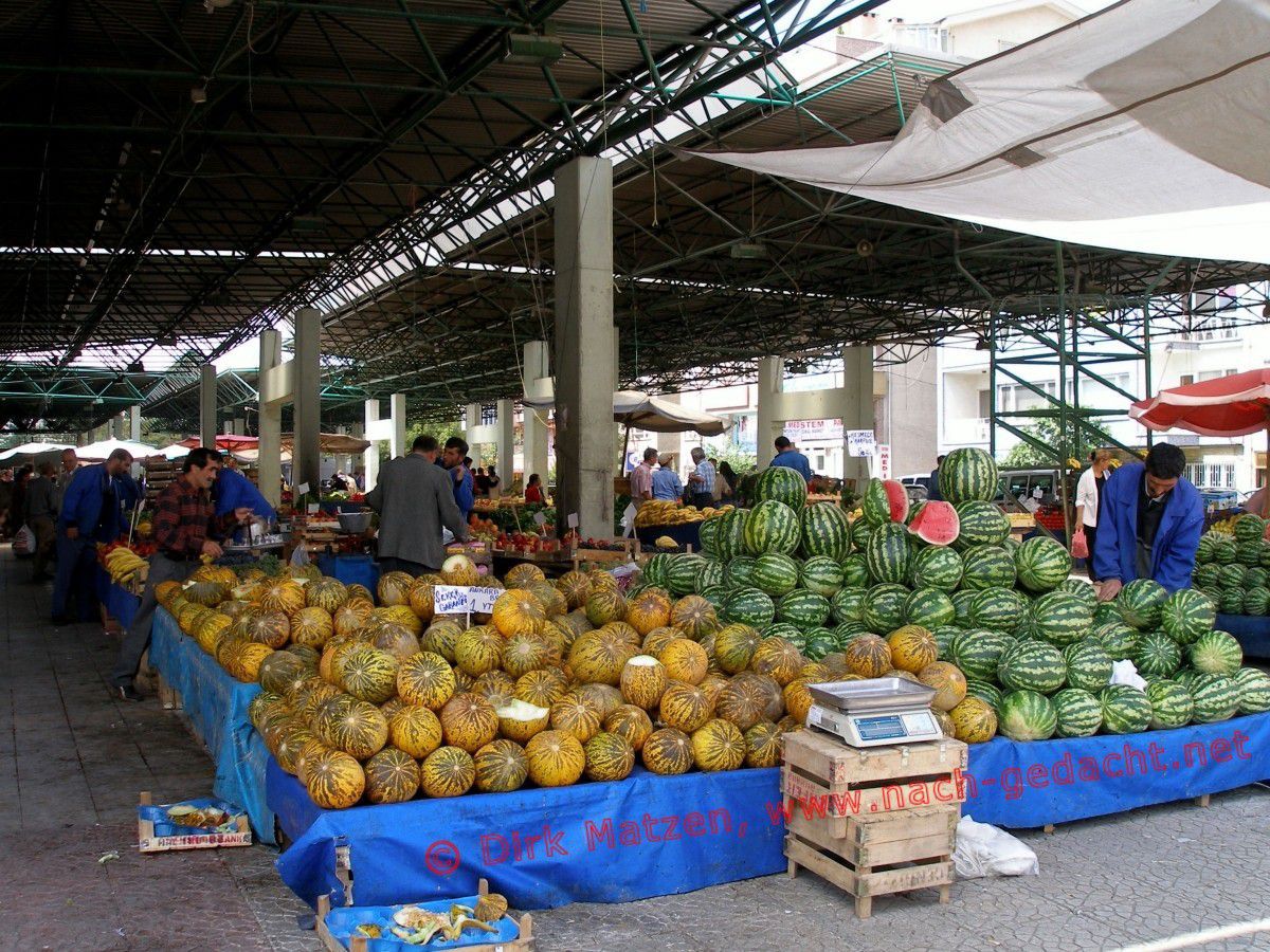 Ankara, Melonen am Marktstand