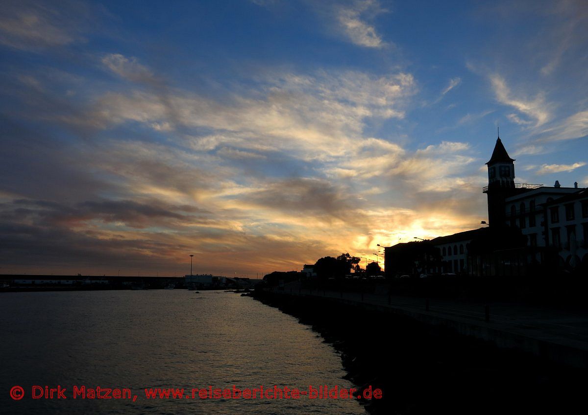 Ponta Delgada, Ufer Sonnenuntergang