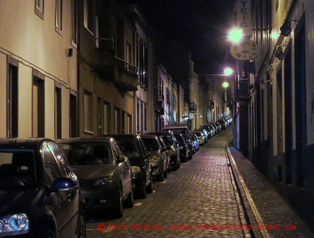 Ponta Delgada Altstadt nachts