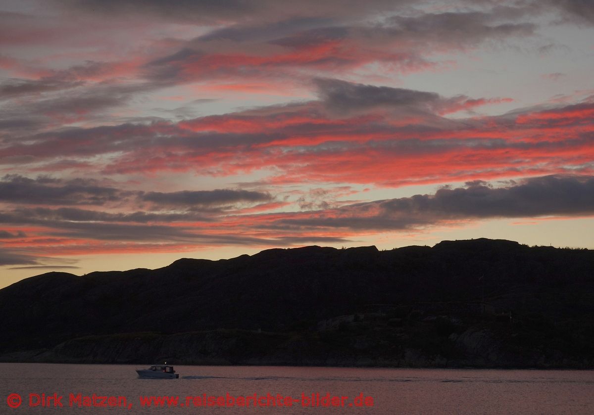 Bodø, Sonnenuntergang, rosa