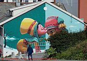 Bod, wandbild-sandgata-a-kiss-between-cultures
