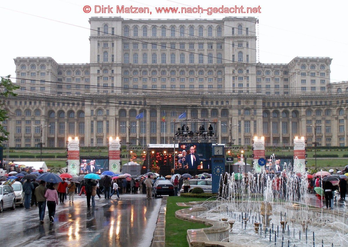 Bukarest, Konzert am Parlamentspalast