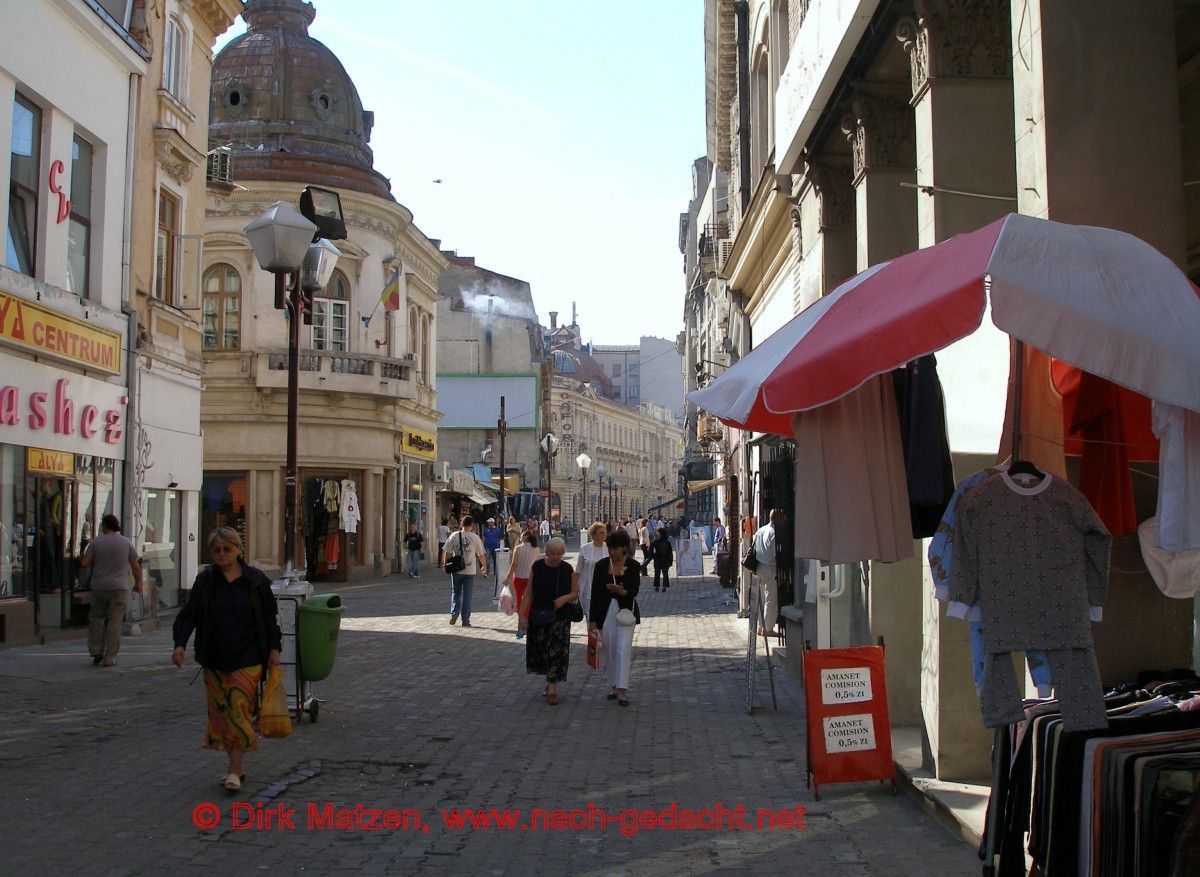 Bukarest, Altstadt Fussgngerzone