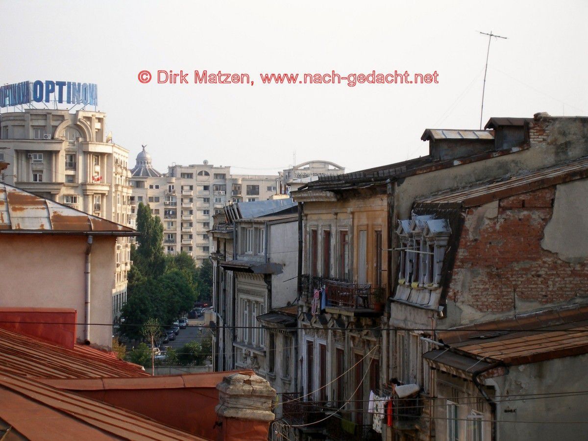 Bukarest, Blick über die Dächer der Innenstadt
