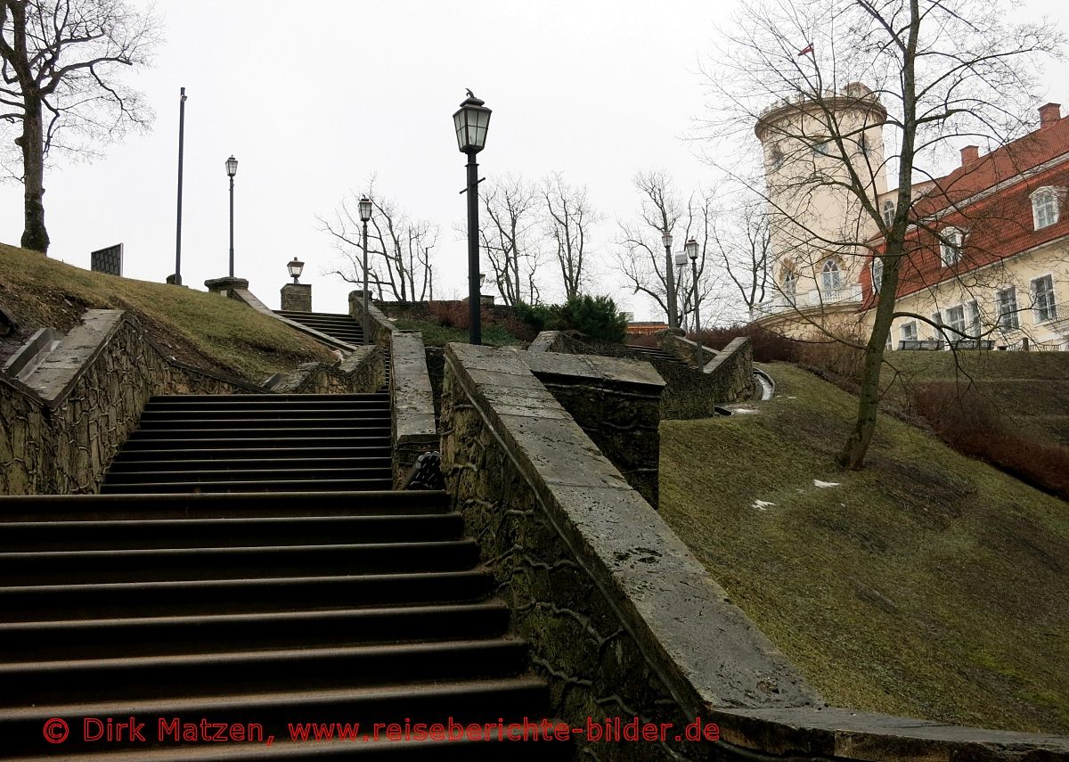 Cesis, Schlossparktreppe