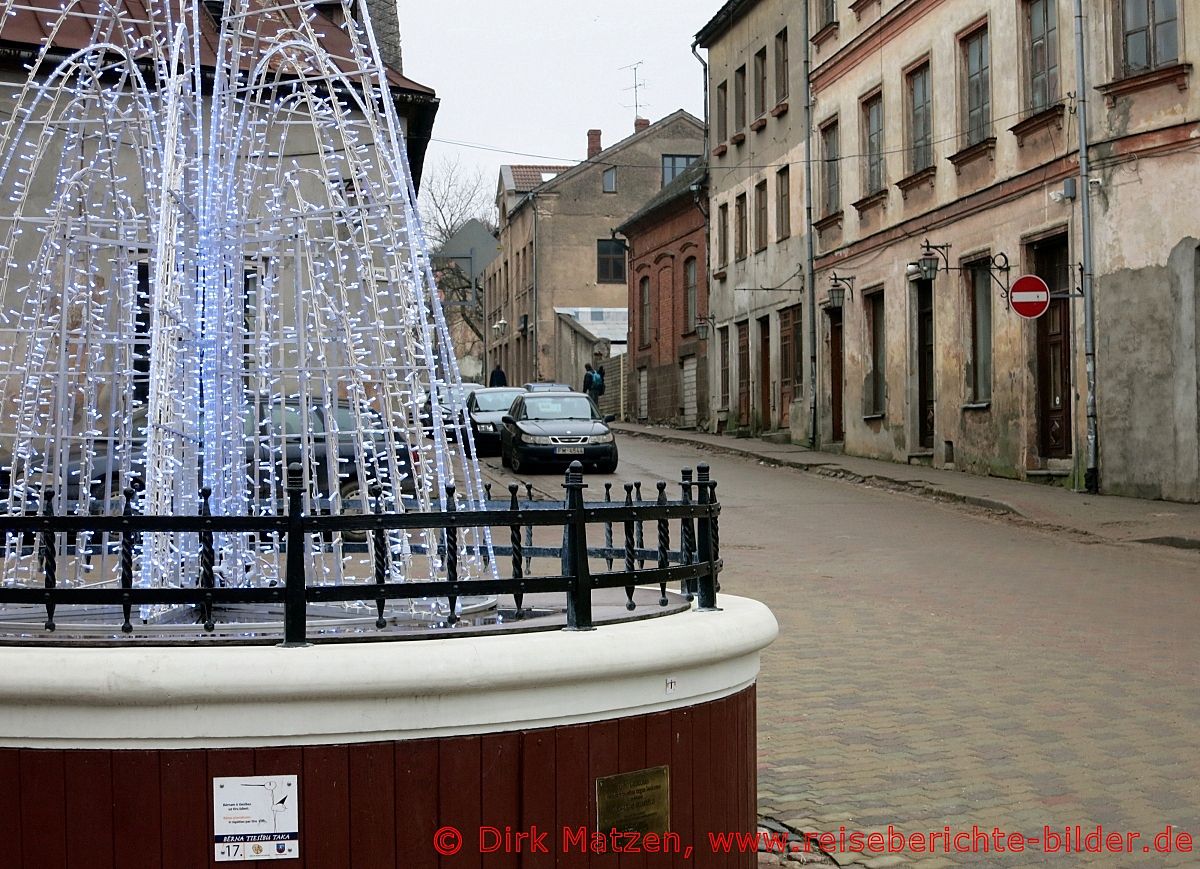 Cesis, Altstadt Springbrunnen