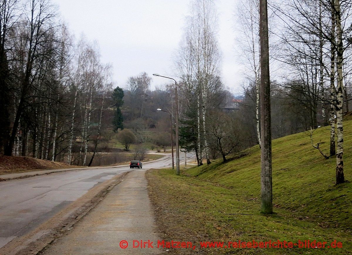 Cesis, Strae ins Stadtzentrum