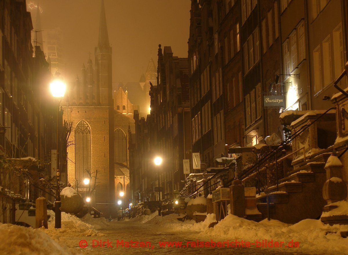 Gdansk (Danzig), Frauengasse nachts
