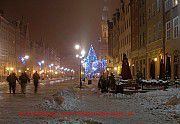 Danzig, langer-markt-nachts