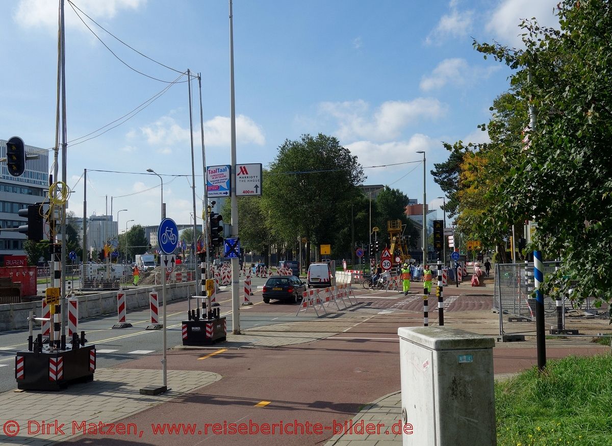 Den Haag, unbersichtliche Baustelle