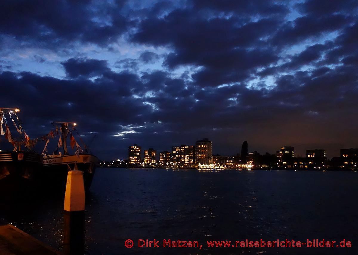 Dordrecht, Nordseite, abends