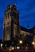 Dordrecht, grote-kerk-nachts