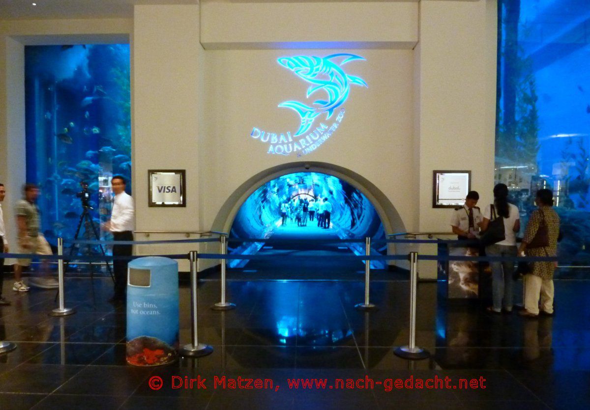 Eingang zum Dubai-Aquarium