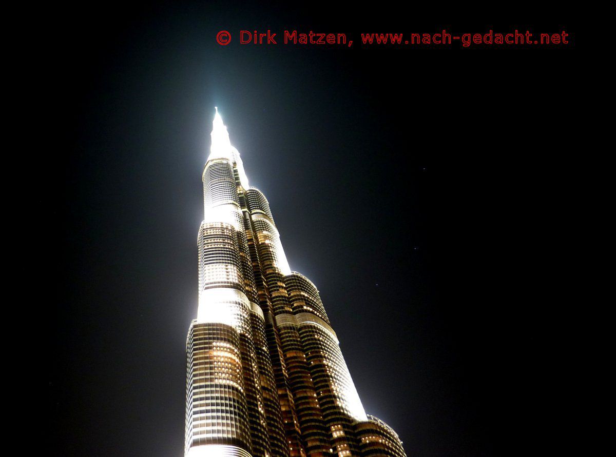 Dubai, Burj Khalifa nachts