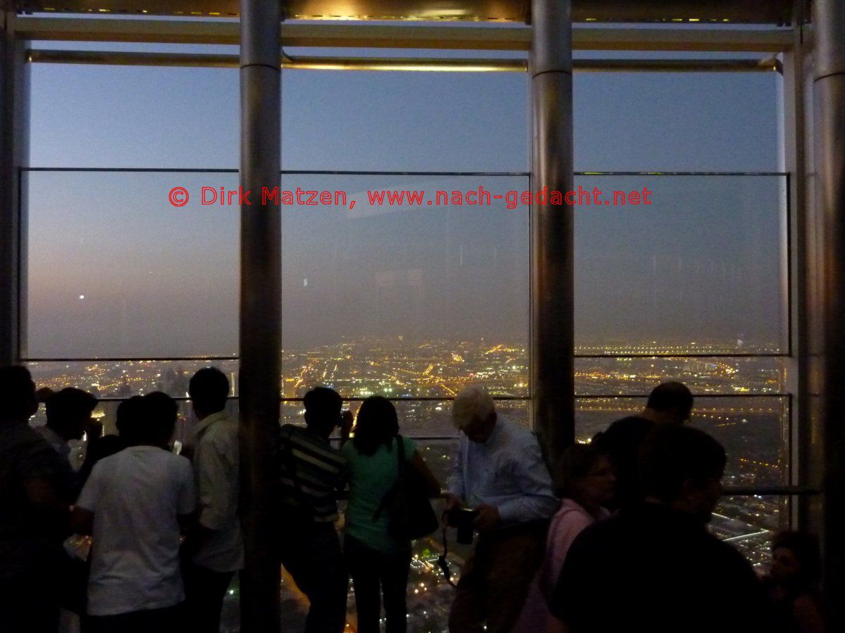 Dubai, Abendstimmung auf Aussichtsplattform
