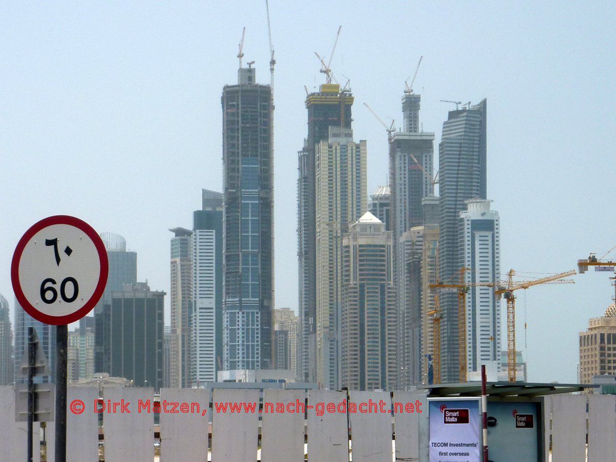 Dubai, Hochhaus-Baustellen
