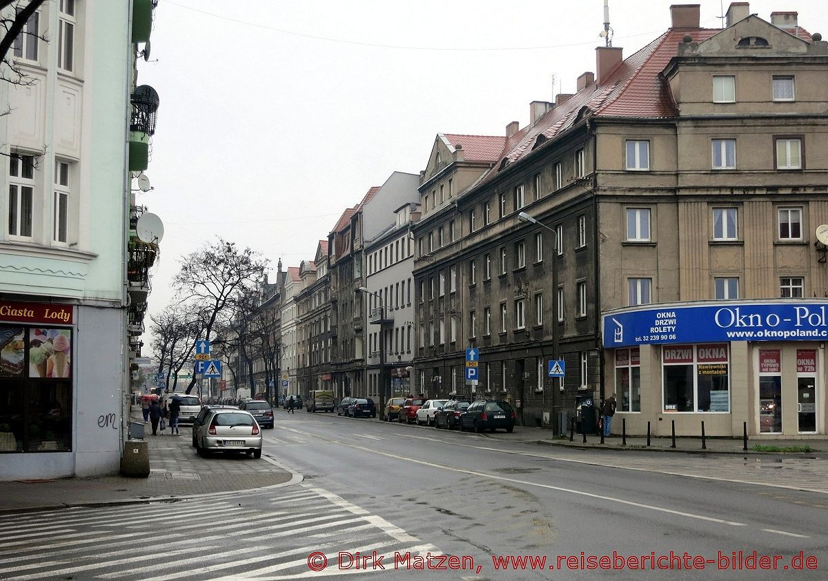 Gleiwitz, Blick in die ulica Czestochowska