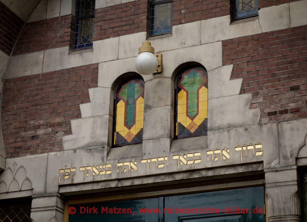 Groningen, Details an der Synagoge