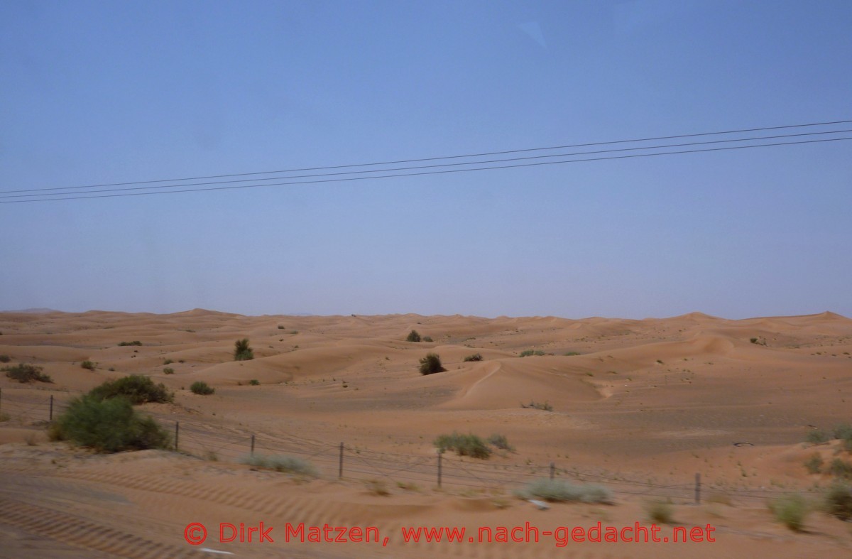 Weg von Hatta nach Dubai