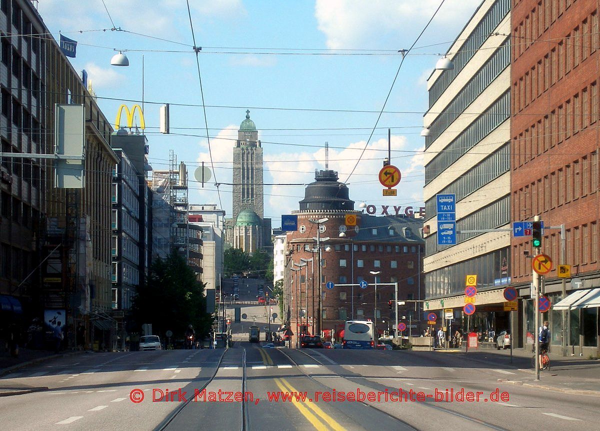 Helsinki, Strassenbahn-Fahrt
