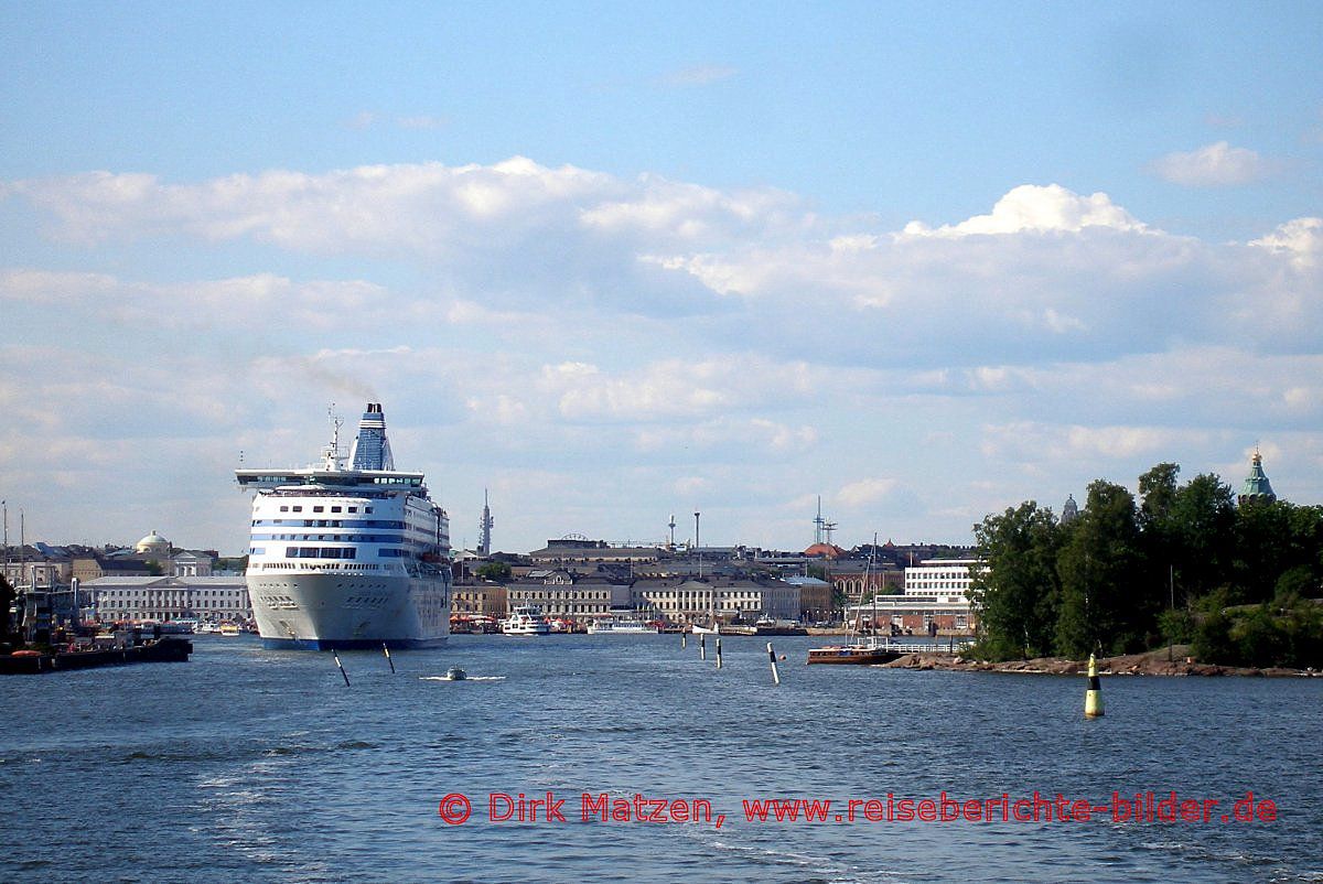 Helsinki, Blick zur Stadt