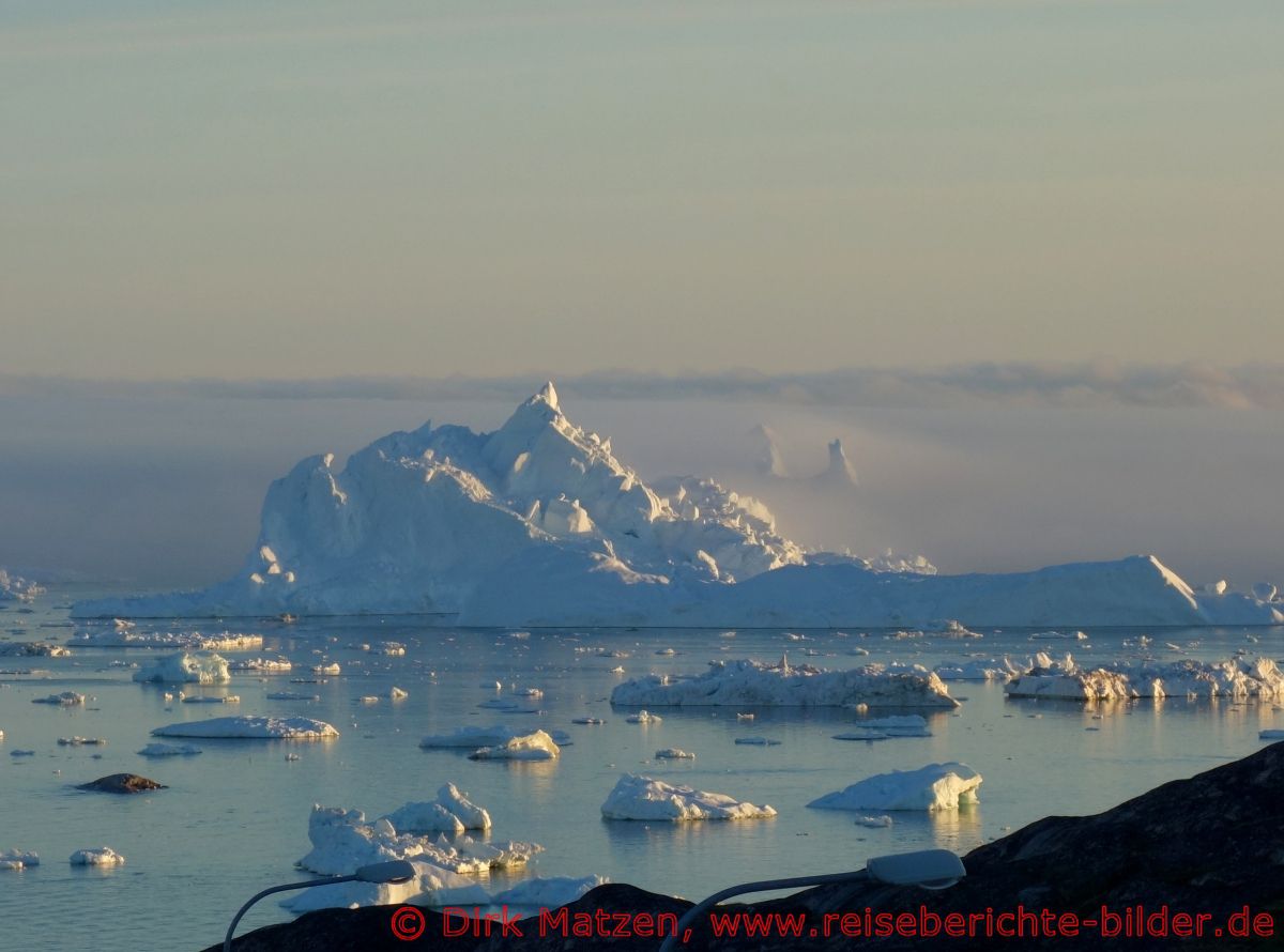 Ilulissat, Eisberg im Nebel