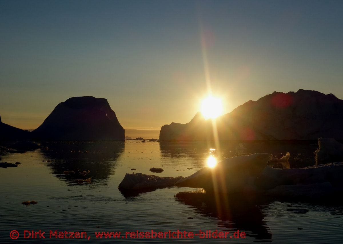Ilulissat, Mitternachtssonne