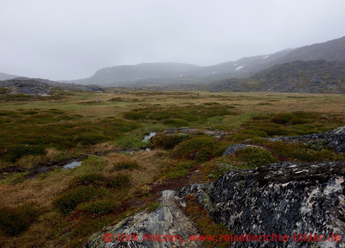 Ilulissat, Wanderweg berquerung Bach