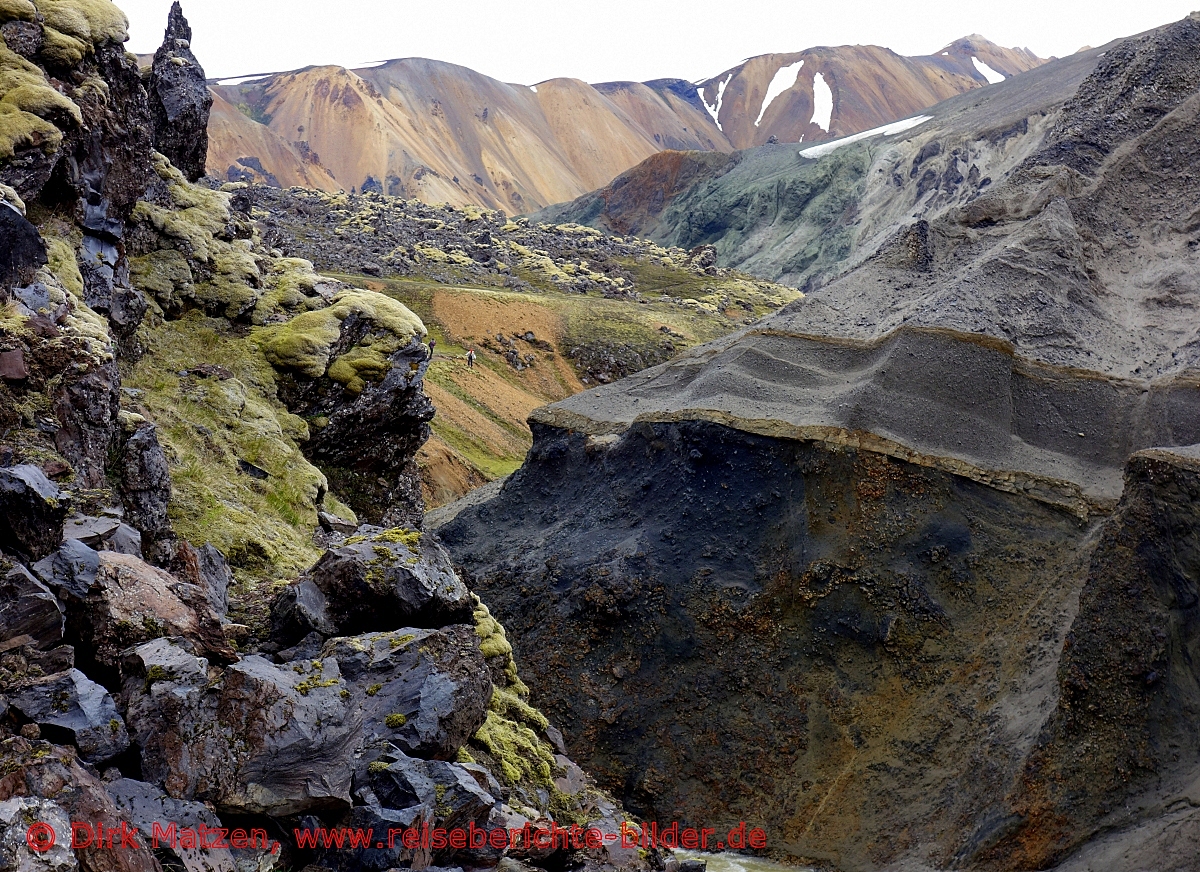 Island, Schlucht Grnagil in Landmannalaugar