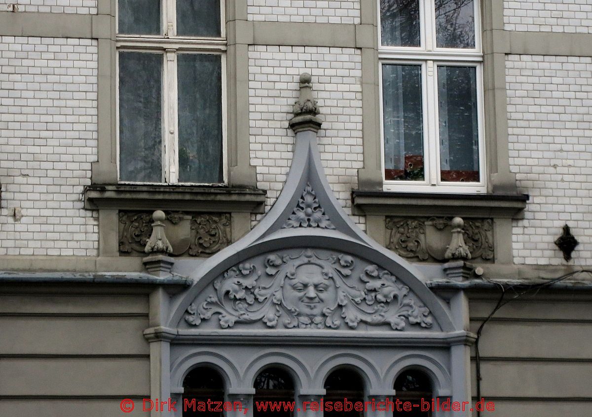 Kattowitz, Gebudedetail am Plac Wolnosci
