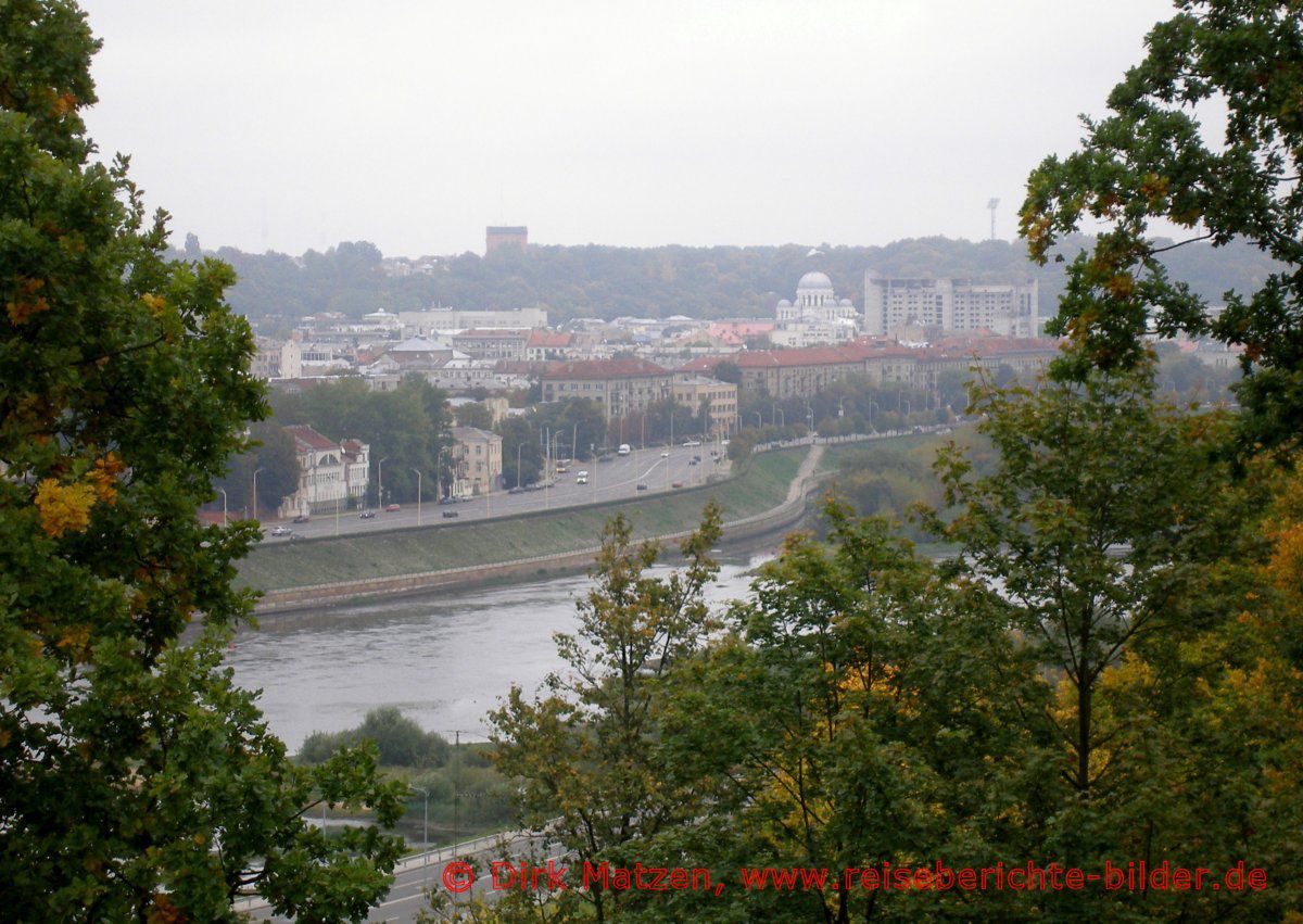 Kaunas, Blick vom Aleksotas-Hügel