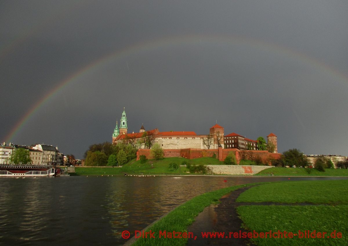 Krakau, Regenbogen ber Wawel