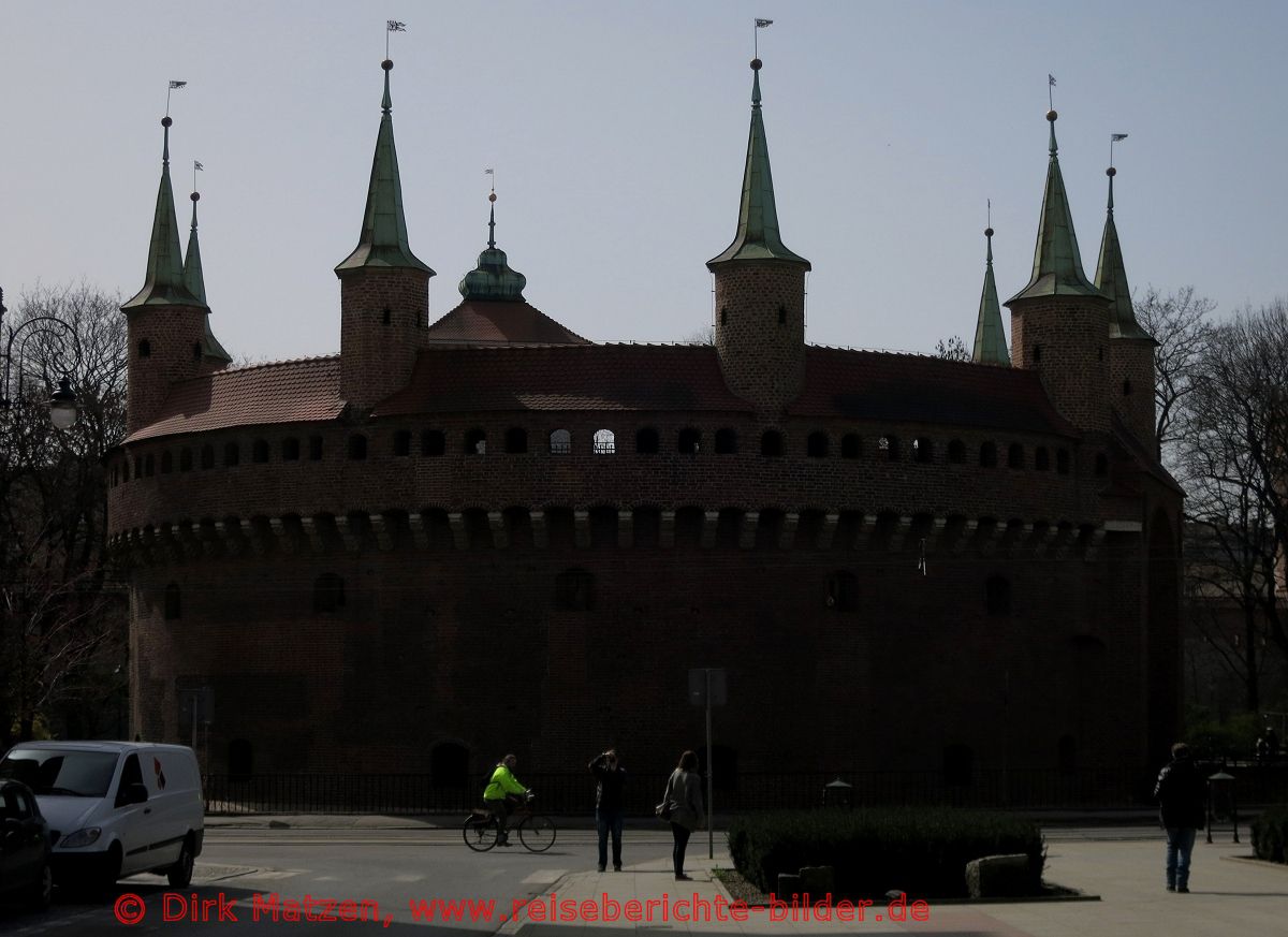 Krakau, Barbakane Gegenlicht