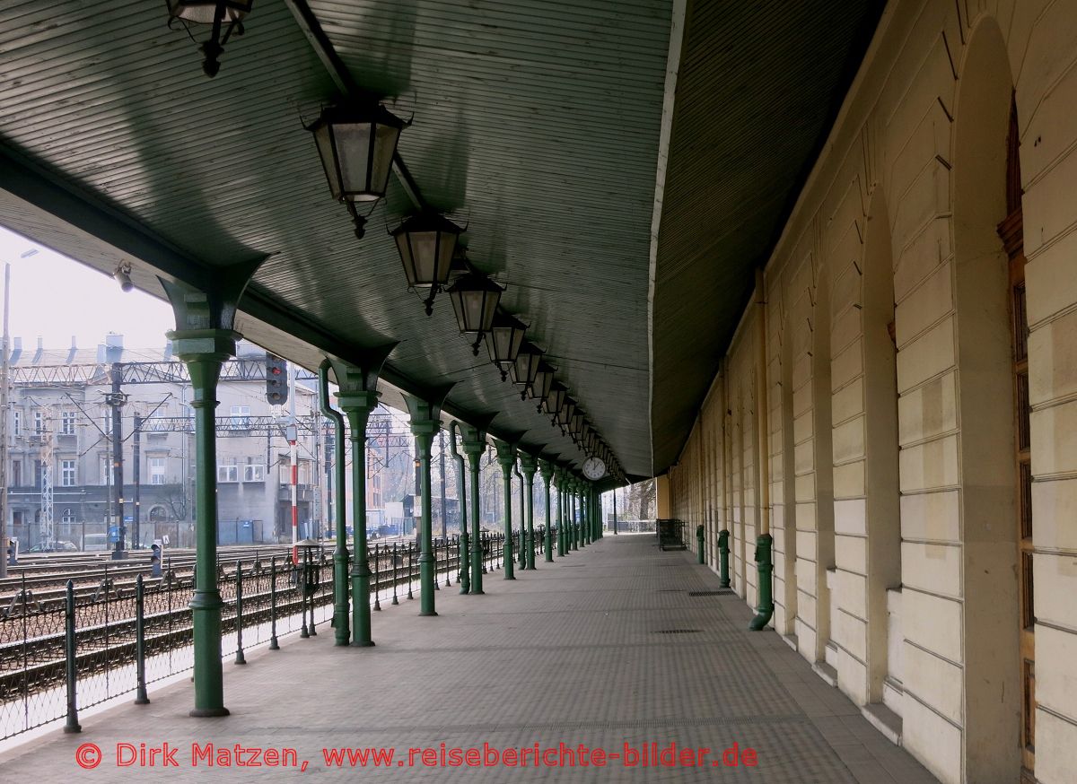 Krakau, alter Hauptbahnhof-Bahnsteig