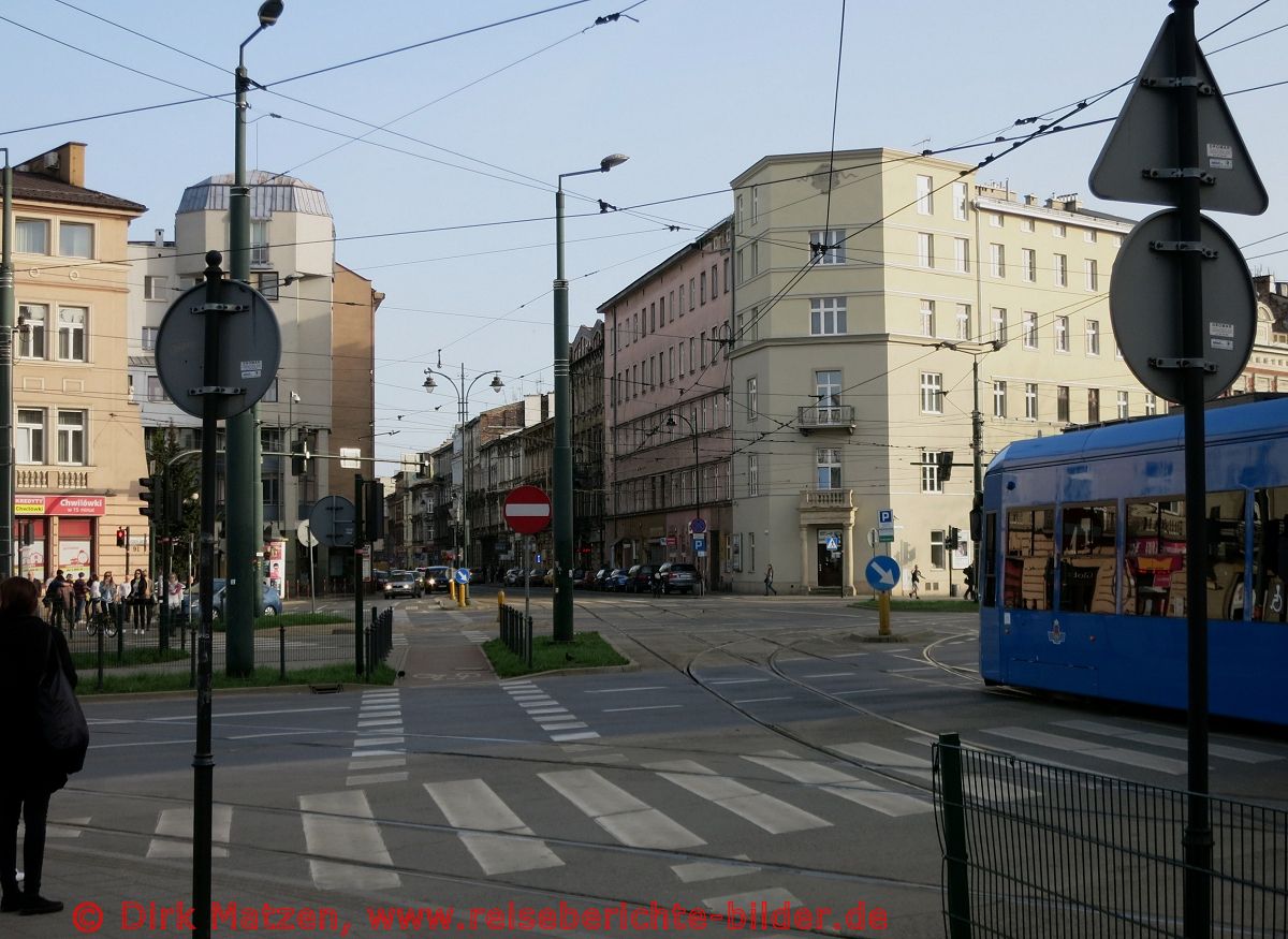 Krakau, Verkehrsknoten bei Kazimierz