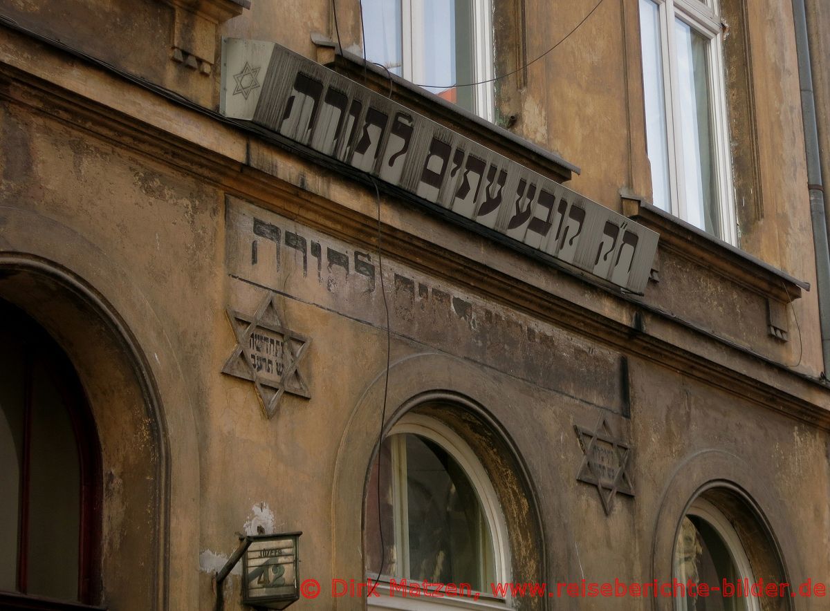 Krakau, Kazimierz hebrische Schriftzeichen