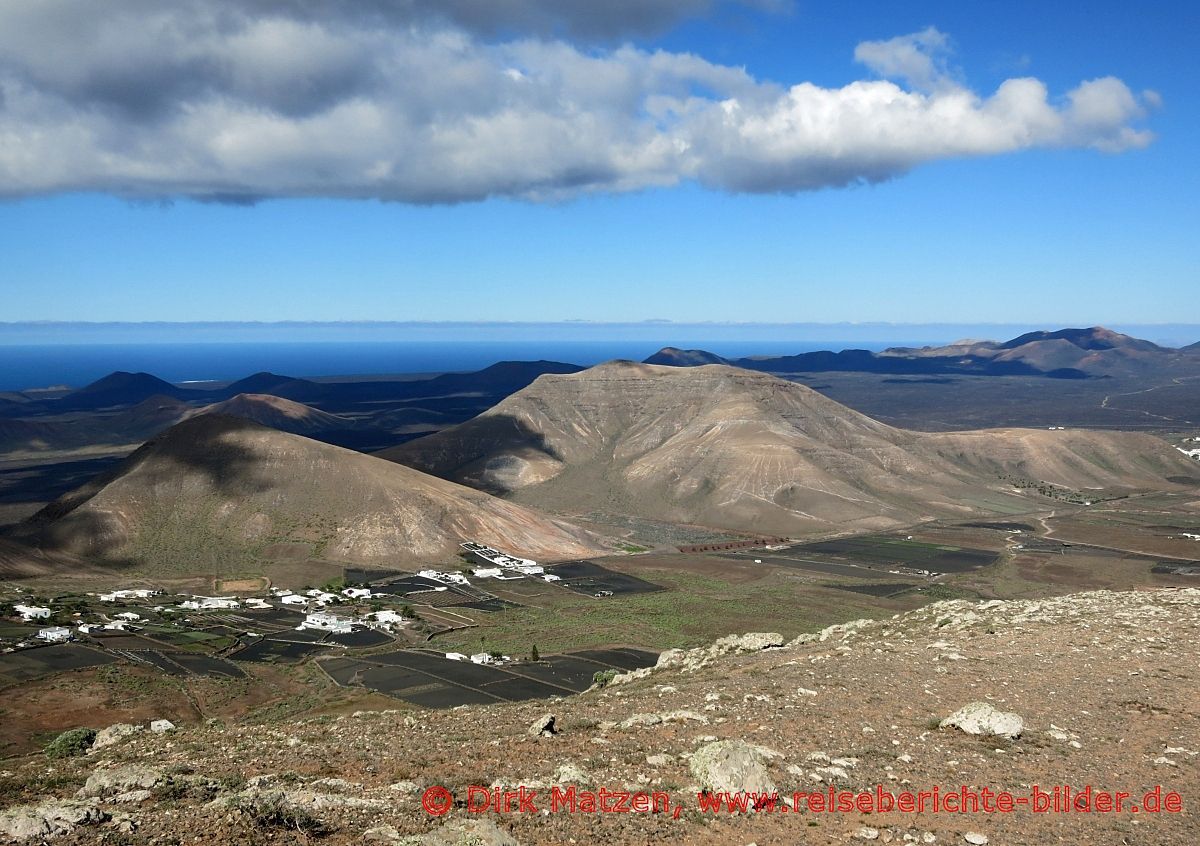 Lanzarote, Ausblick Wanderweg