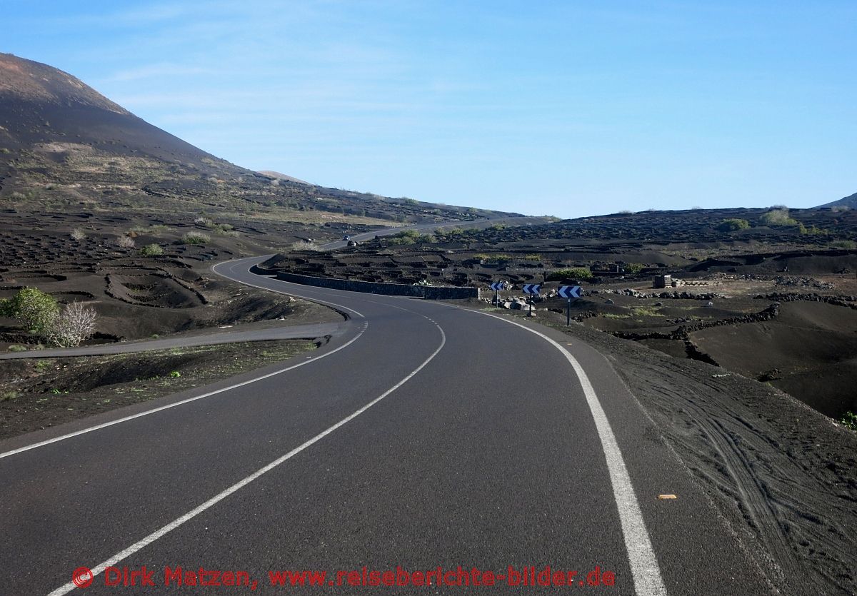 Lanzarote, Strae in La Geria