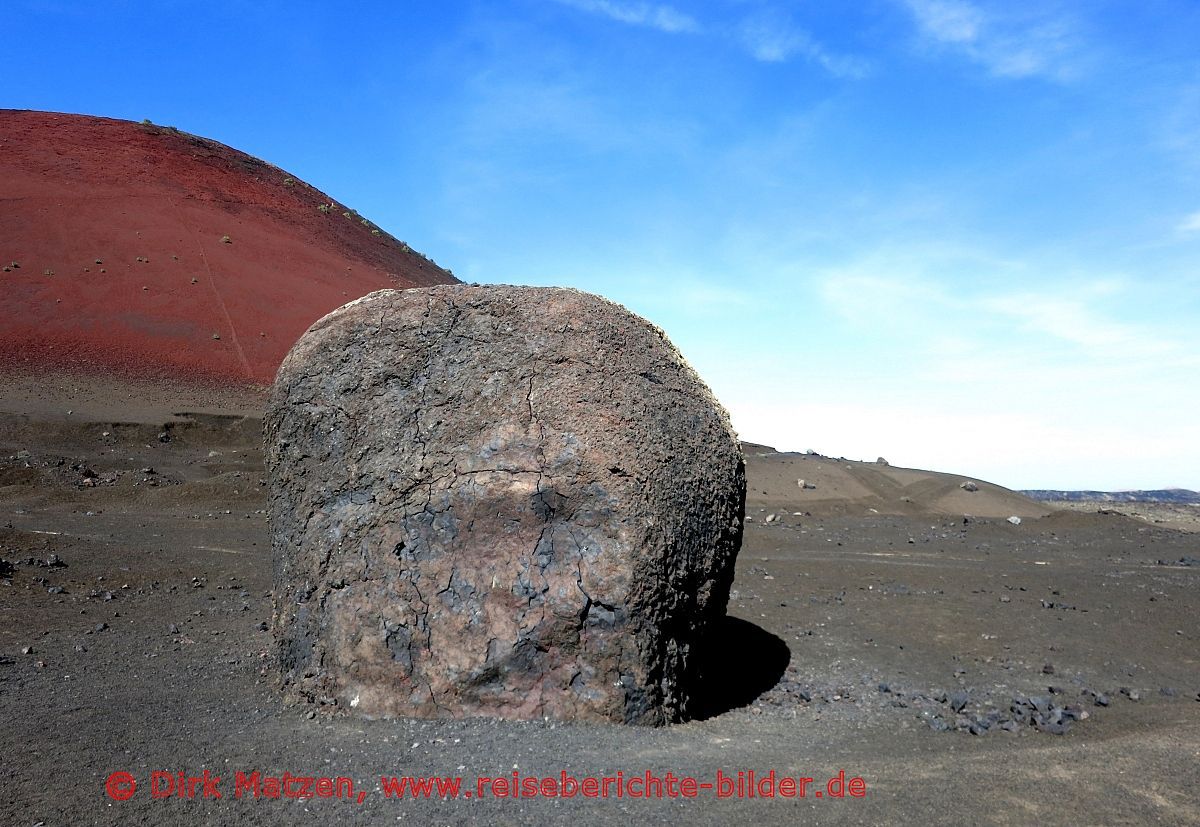 Lanzarote, vulkanische Bombe